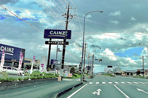 北山IC方面から1